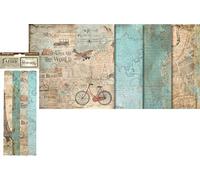 Pack de 4 hojas de tela cm 30 x 30 cm - Around the world