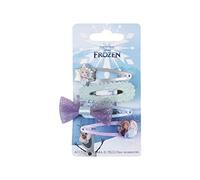 Pack de 4 Horquillas de Frozen - Diseño Multicolor - Elaboradas con Materiales Resistentes - Estampado con Personajes de Frozen - Producto Original Diseñado en España