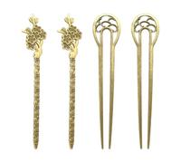 Pack De 4 Horquillas Retro Para El Cabello, Accesorios Metálicos Para El Cabello, Accesorios Elegantes Para El Cabello Para Mujeres, Accesorios Para Decoración Del Cabello