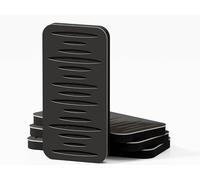 Pack de 4 paneles acústicos estrechos de absorción y diffusion del sonido | Difusión - Reflexión - Insonorización | 23 × 46 cm | Color de placas perforadas: [COLUMBIA-18 | Negro]