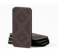 Pack de 4 paneles acústicos estrechos de absorción y diffusion del sonido | Difusión - Reflexión - Insonorización | 23 × 46 cm | Color de placas perforadas: [ELYSIUM-18 | Wengué]