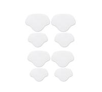 Pack de 4 pares de parches de protección/reparación de talón para reparación de calzado de 2 tallas. White S