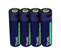 Pack de 4 Pilas AA Trust 25631/ Recargables