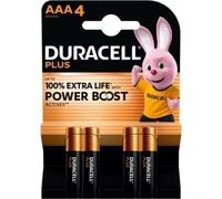 Pack de 4 Pilas AAA Duracell Plus Power Boost DPBLR3B4/ 1.5V/ Alcalinas