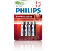 Pack de 4 Pilas AAA Philips LR03P4B/10/ 1.5V/ Alcalinas