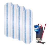 Pack de 4 Recambio de Microfibra de Mopa Plana para Vileda H2PrO y para O-Cedar H2PrO, Fregona Paños de Repuesto lavables y reutilizables