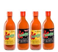 "Pack de 4 Salsas Valentina 2 Amarillas y 2 Negras Muy picantes - 4 Unidades de 370 ml (Especial Para Restaurantes y Empresas)"