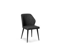 Pack de 4 sillas de comedor estilo Industrial Modelo Triana color gris pizarra