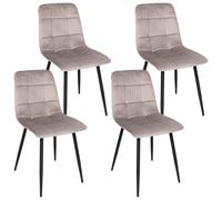 Pack de 4 sillas mateo taupé h88cm
