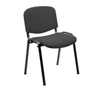 Pack de 4 sillas unisit confidente dado tapizada negra
