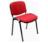 Pack de 4 sillas unisit confidente dado tapizada roja