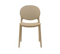 Pack de 4 sillones pp color camel