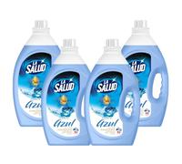 Pack de 4 Suavizante Azul La Salud 2,8 L | Total 11,2 L | Formato Ahorro | Suavizante Perfumado Esencia Azul Classic Blue | Hasta 248 Lavados
