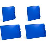 Pack de 4 Tapacelos Laterales C2 para Jaulas de Jilgueros y Canarios - Cortos y Largos - Separadores Antivisión para Concurso, Cría y Aviarios - Plástico Resistente - Color Azul