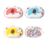 Pack De 4 Toallas De Baño Con Estampado De Elefante, Toallas De Baño De Esponja, Toallas De Baño Para Niños, Productos De Baño Para Niños, Toallas De Baño Suaves