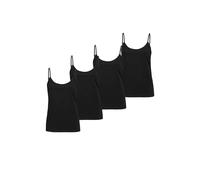 Pack de 4 Tops de Jersey para Mujer con Tirantes Ajustables Camiseta Básica