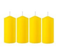 Pack de 4 Velas Aromáticas Citronela 140g, Velón Taco de Cera 25h Duración - Aroma Natural, Ideal para Jardín, Terraza, Camping y Barbacoas, 11 x 4.7 cm