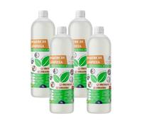 Pack de 4 Vinagre de Limpieza 1 Litro | Limpiador Natural Multiusos | Desengrasante y Desinfectante Ecológico | Ideal para Hogares con Mascotas y Niños