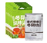 Pack de 5 Bases de Sopa para Hot Pot Auténtico, Elección Entre 6 Sabores: Tom Yum Goong, Estómago de Cerdo, Champiñón, Ternera, Pollo, Sukiyaki, Caldo Instantáneo Totalmente Natural(Tom Yum Goong)