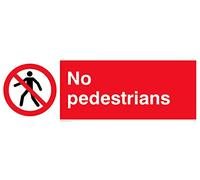 Pack de 5 carteles sin peatones - 300 x 100 mm - L31
