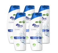 Pack de 5 Champús H&S Anticaspa (400ml) - Protección Eficaz Contra la Caspa, Dermatológicamente Testado, Clínicamente Probado, Cuida tu Cabello y Cuero Cabelludo
