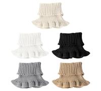 Pack De 5 Collares Falsos De Punto, Cuellos Altos Falsos Para Mujer, Collares Decorativos Para Ropa, Collares Desmontables, Cuellos Cálidos