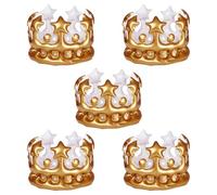 Pack De 5 Coronas De Cumpleaños, Tocados Inflables, Accesorios De Decoración De Ropa, Tocados De Decoración De Cumpleaños, Coronas De Decoración Navideña