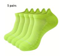 Pack de 5 de calcetines deportivos bajos de felpa acolchados para , malla transpirable, para uso diario, hogar, correr, ciclismo, voleibol y tenis