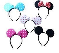 Pack de 5 Diademas orejas mickey y minnie. Fantásticos Colores surtidos aptos tanto para niñas como niños. Disfraz de diadema.