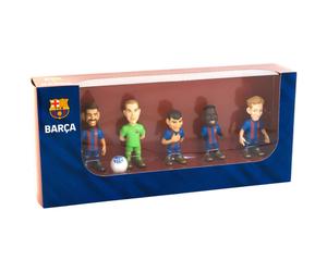 Pack de 5 Figuras Minix FC Barcelona 7cm con Balón