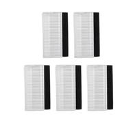 Pack de 5 filtros de repuesto para limpios y saludables, filtros de alto rendimiento de plástico, papel de filtro y espuma de filtro para la absorción efectiva de polvo, pelo y pelo de animales