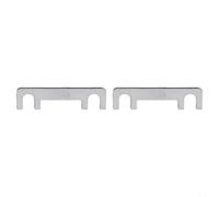 Pack de 5 fusibles planos para coche, 32 V, perno de horquilla, soporte para coche, para moto, electrónica, protección contra sobrecargas, protección contra cortocircuitos, plateado, 30 A-100 A