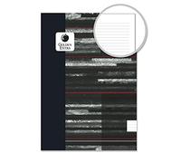 Pack de 5 libretas rayadas A4, 48 hojas, 90 gr., cuaderno a rayas grapado, tapa blanda, 21 x 29,7 cm, material escolar, colores aleatorios