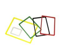 PACK DE 5 MARCOS Portaprecios de plástico | Tamaños A3, A4, A5, A6 | Marcos de Colores Azul, Amarillo, Rojo y Verde | Perfecto para Mostrar precios, Fotos y Más. (Rojo, A5)