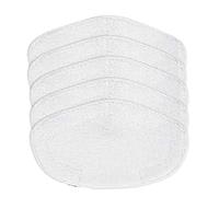 Pack de 5 paños lavables para Polti Vaporetto PAEU0332, Smart 120, Smart 35_Mop, Smart 40_Mop, Smart 100, SV400_Hygiene, SV420_Frescovapor, SV440_Double, Blanco BP06-01 18_x_31_cm