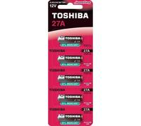 Pack de 5 pilas 12v toshiba 27a/ 12v/ alcalinas