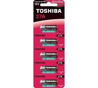 Pack de 5 Pilas 12V Toshiba 27A/ 12V/ Alcalinas