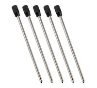 Pack De 5 Recambios Para Bolígrafo, Recambios Para Bolígrafo Negro, Recambios Para Bolígrafo De Metal, Accesorios Para Bolígrafo, Material De Trabajo Y Oficina