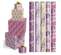 Pack de 5 Rollos de Papel de Regalo Ángel Europa, 70x200 cm, Diseños Surtidos, Envío en Caja de Cartón Protectora, (K-POP Idol)