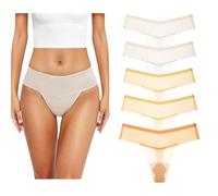 Pack de 5 tangas de Cache-Slips Camel Toe, ropa interior sin costuras para mujer, Ganadores y con Protección., c, S