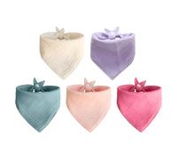 Pack De 5 Toallas Triangulares Para Bebe, Toallas Para Saliva De Bebe, Baberos Para Bebe, Toallas Triangulares Suaves, Toallas Triangulares Absorbentes, Productos Para Bebe