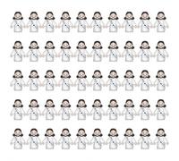 Pack de 50 figuras de Little Jesús a granel, Jesús Loves You Figures and Mini Jesús Figurines to Hide and Seek, Regalos religiosos para rellenos de huevos de Pascua, regalos cristianos de San Valentín