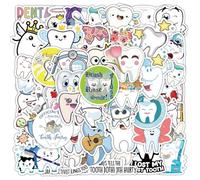 Pack de 50 pegatinas de protección de dientes para proteger los dientes, juego de pegatinas de vinilo impermeables para ordenador portátil, niños, coches, motos, bicicletas, monopatines, maletas,