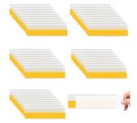 Pack de 50 Portaprecios, 10.2 × 3.2 cm Porta Etiquetas Adhesivas, Porta Etiquetas AutoadhesivasTransparente, Portaetiquetas Plastico, Portaetiquetas Adhesivo, para Oficinas, Escuelas y Supermercados