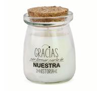 Pack de 6 a 30 uds, Velas aromáticas, Velas de cera de soja, tapa de corcho, mensajes de agradecimiento, 7,5 x 5,5 cm, detalles para boda, Regalantes (18, Historia)