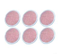Pack de 6 almohadillas de limpieza pesadas para Bissell para limpiaparabrisas de suelos duros SPINWAVE, compatibles con modelos 2124 2039A 2307 23157, paños de repuesto lavables naranja (6 unidades)