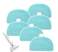 Pack de 6 almohadillas de repuesto para limpiador de vapor Leifheit CleanTenso Power 2.0, microfibra de repuesto para todos los suelos, absorción de agua eficiente