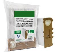Pack De 6 Bolsas De Microfibra Compatibles Con Aspiradoras Folletto Vk130 Y Vk131