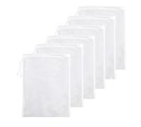 Pack de 6 Bolsas para Leche Vegetal (20x30cm) - Malla Filtrante Reutilizable de Nylon para Zumos, Queso, Café Frío y Leches Vegetales