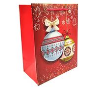 Pack de 6 bolsas para regalo, tamaño mediano, con medidas de 23x 18 x 10 cm, con temática y motivos navideños, para una sorpresa a la familia o a los amigos. Modelo y color surtido.